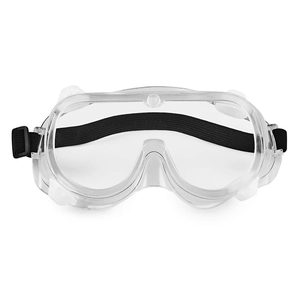 6 Inch Clear Safety Goggles, Meets ANSI Z87.1 Safety Standards (Pack of 10)